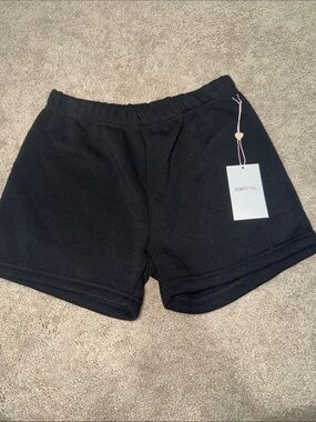 Always Black Elastic-Waist Athletic Shorts